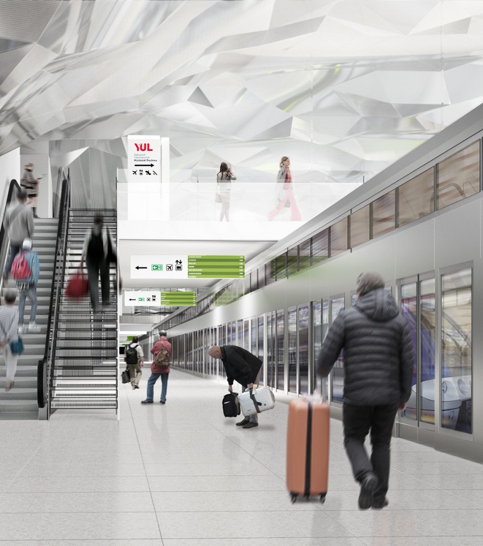 Rem Station At Montreal Trudeau International Airport Jodoin Lamarre Pratte Architectes Inc